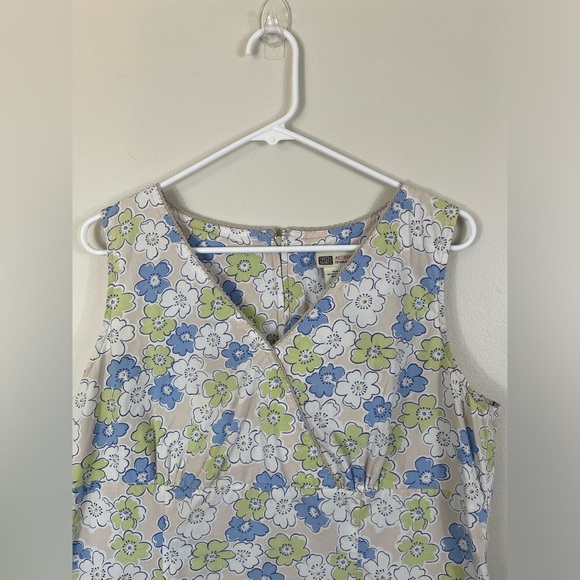 Faded Glory Authentic 1972 Vintage Floral Sleeveless Dress Cotton Size 14 - Picture 6 of 14